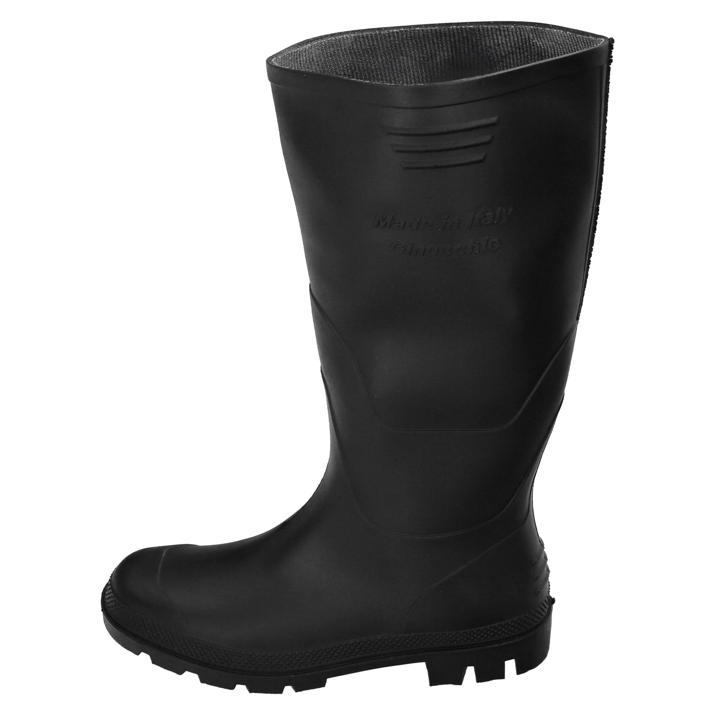 Botas de cano alto pretas de borracha Nº 45 (par)