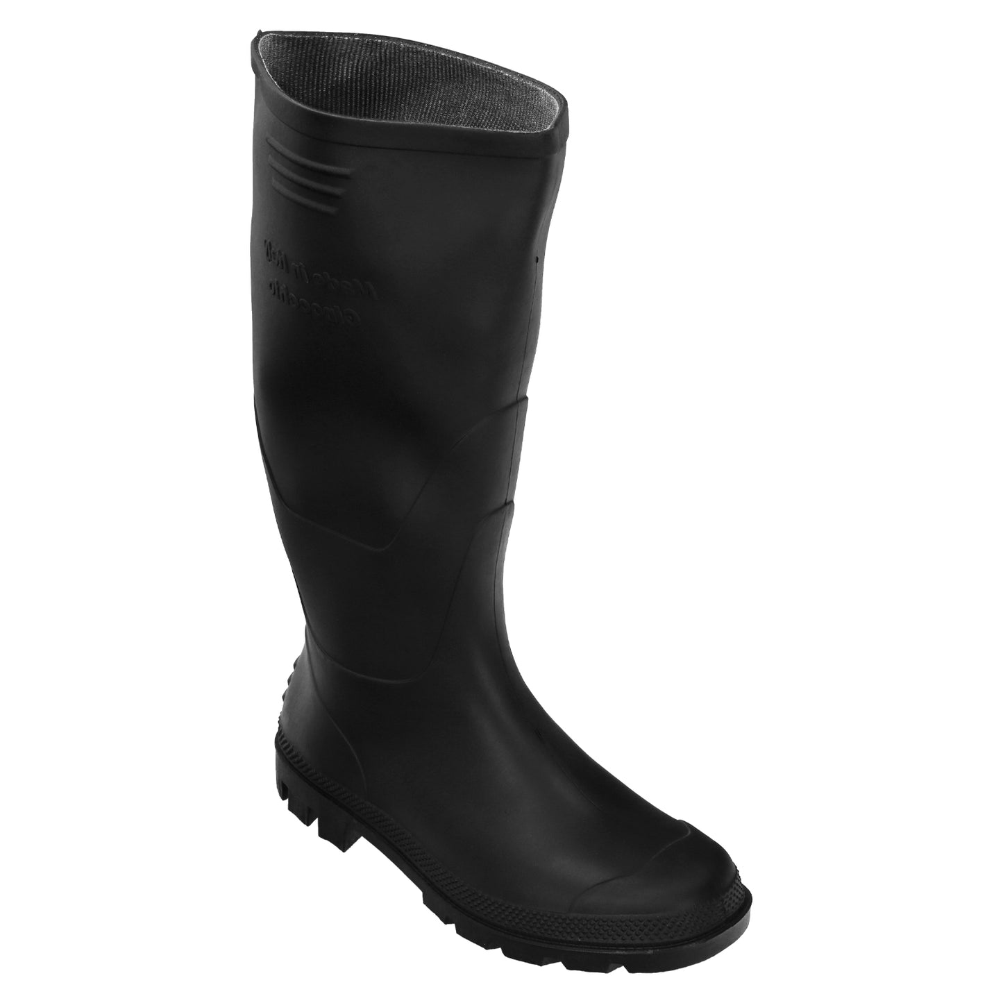 Botas de cano alto pretas de borracha Nº 46 (par)