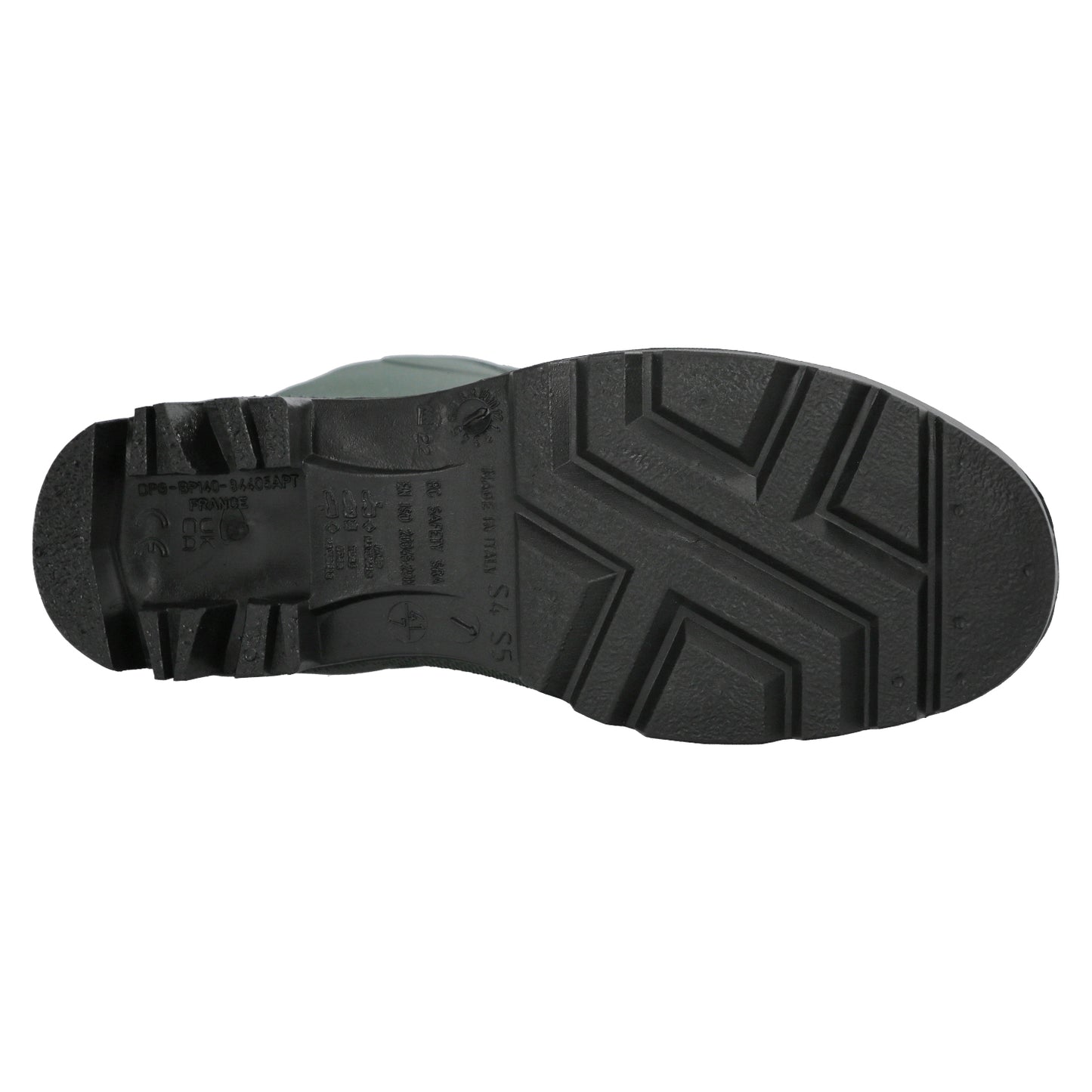 Botas de borracha de segurança verdes altas Nº 43 (par)
