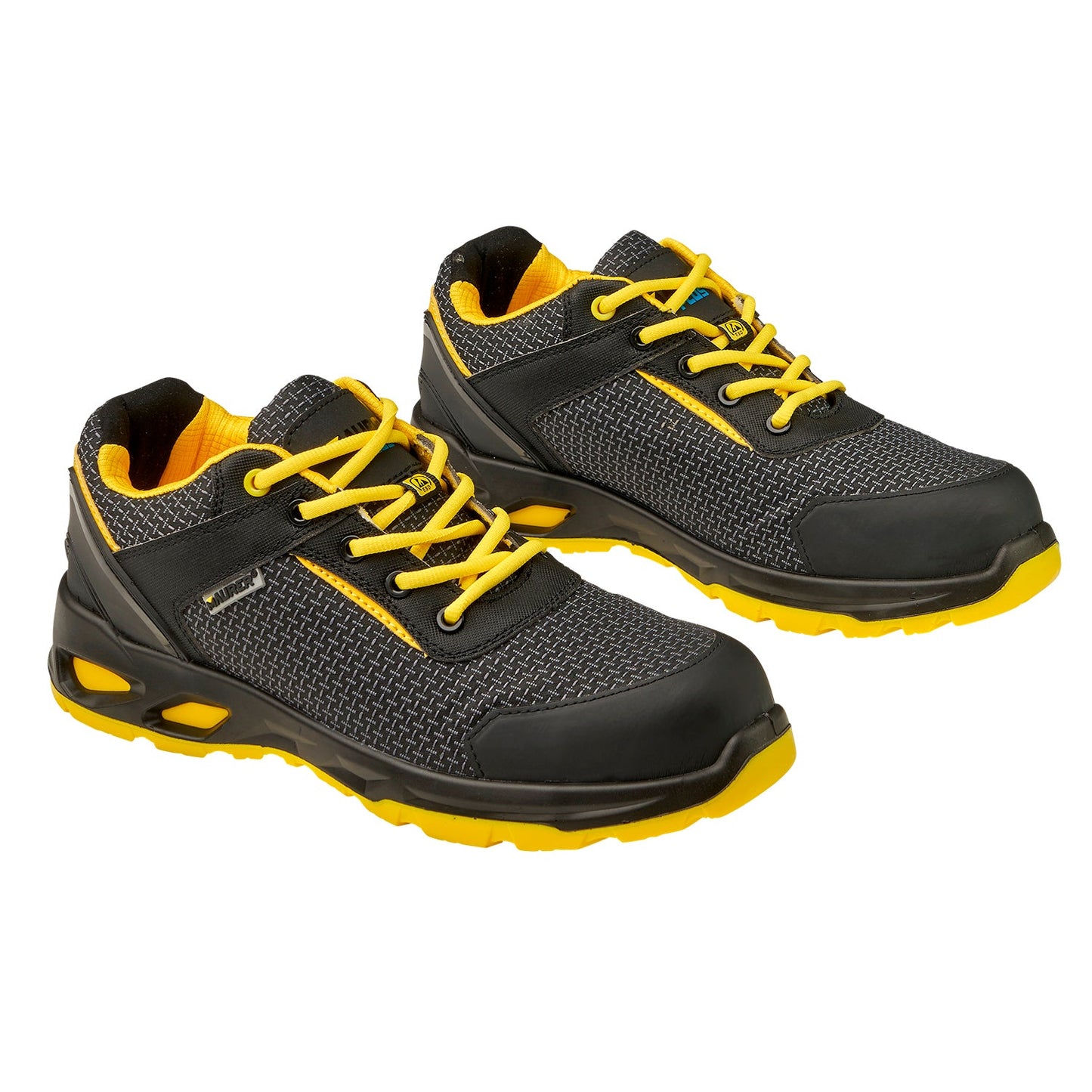 Zapatos Bajo Seguridad Maurer S3L Modelo Amerina Antideslizante con Suela Composite y Resistencia a los Hidrocarburos Talla 41