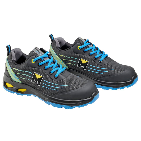 Deportiva Seguridad Maurer S3L Modelo Lapis Antideslizante con Suela Composite y Resistencia a los Hidrocarburos Talla 44.