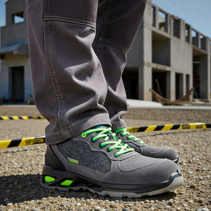 Zapatos Seguridad Maurer S1 Modelo Arlaz Antideslizante con Suela Composite y Resistencia a los Hidrocarburos. Talla 39.