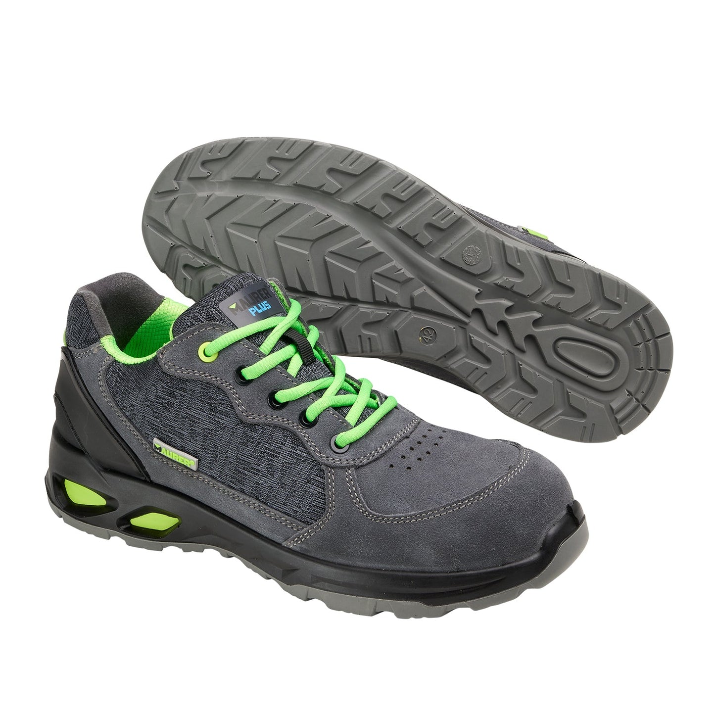 Zapatos Seguridad Maurer S1 Modelo Arlaz Antideslizante con Suela Composite y Resistencia a los Hidrocarburos. Talla 43.
