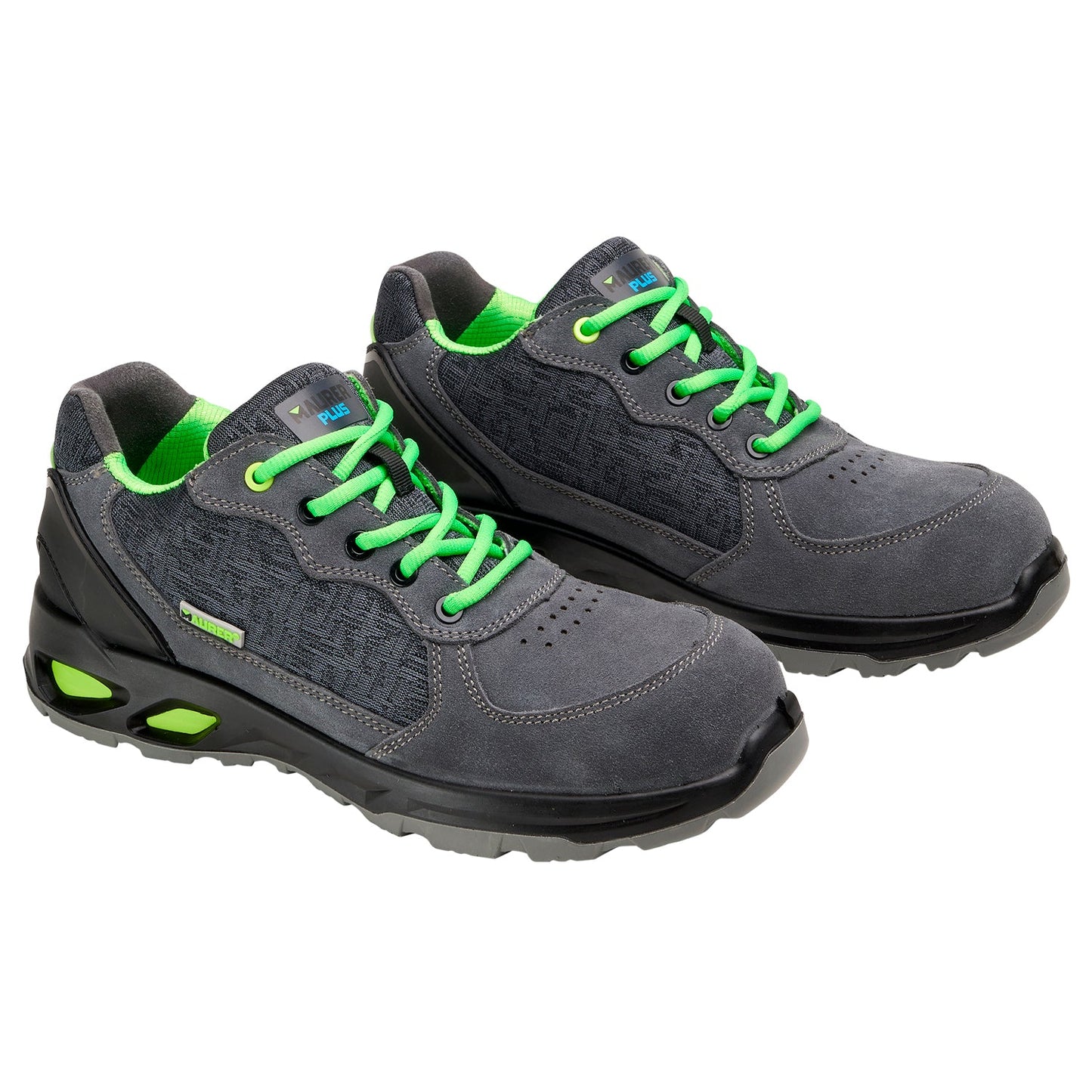 Zapatos Seguridad Maurer S1 Modelo Arlaz Antideslizante con Suela Composite y Resistencia a los Hidrocarburos. Talla 44.