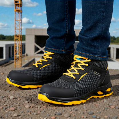 Botas Seguridad Maurer S3 Modelo Amerina Antideslizante con Suela Resistente a los Hidrocarburos. Talla 42.
