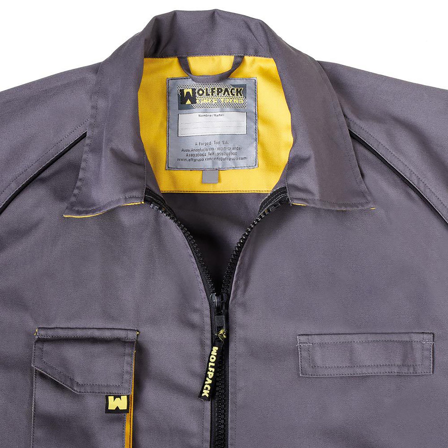 Jaqueta de Trabalho Cinza/Amarela Tamanho 56/58 XL