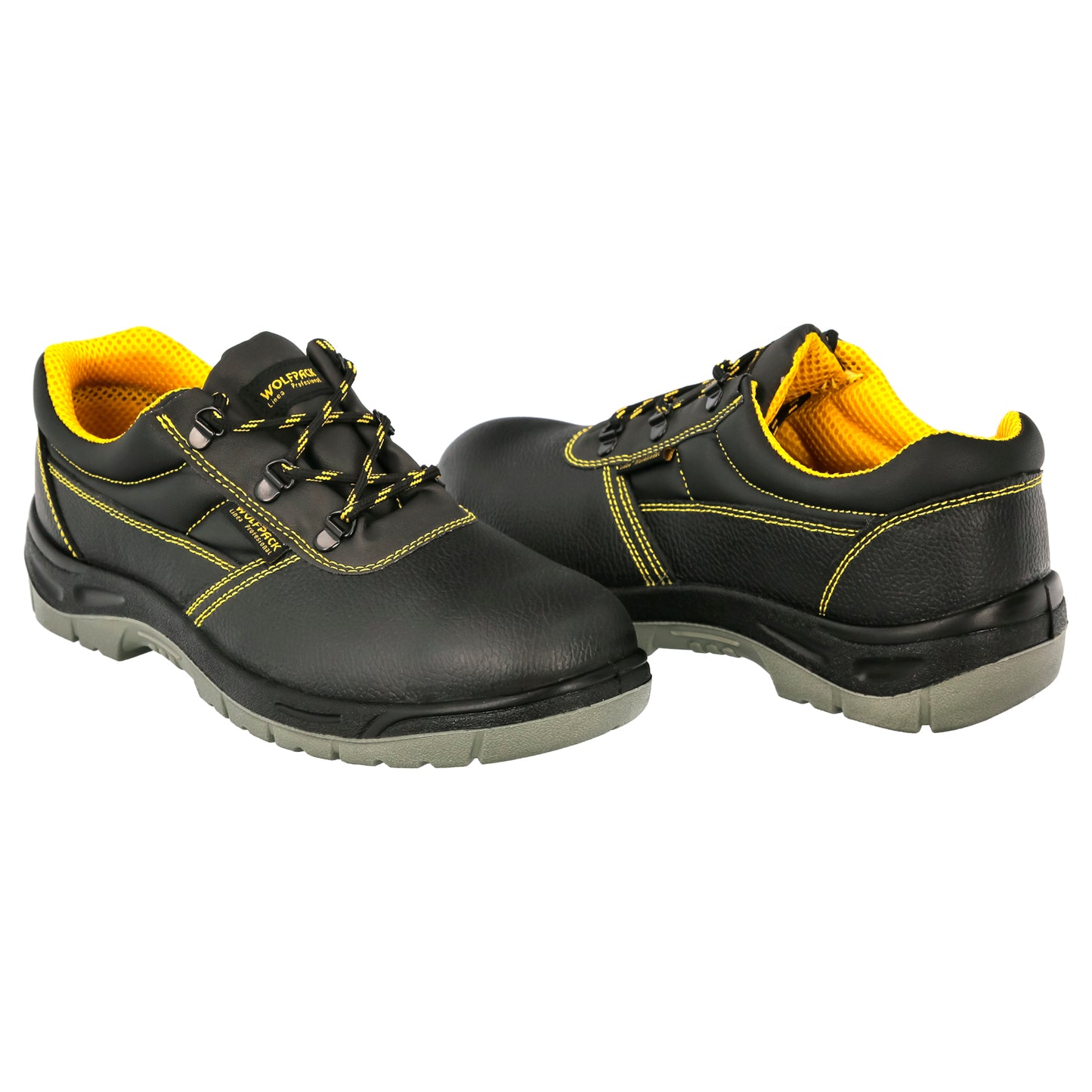 Calçado de Segurança S3 Black Leather Wolfpack Nº 36 Vestuário de Trabalho, Calçado de Segurança, Botas de Trabalho. (Par)