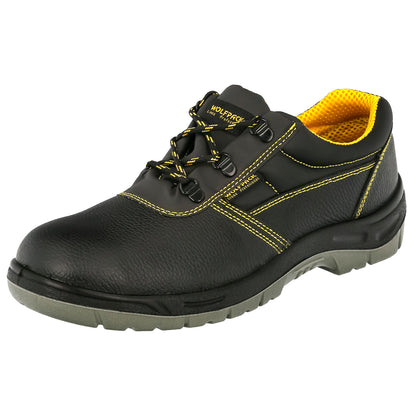 Calçado de Segurança S3 Black Leather Wolfpack Nº 41 Vestuário de Trabalho, Calçado de Segurança, Botas de Trabalho. (Par)