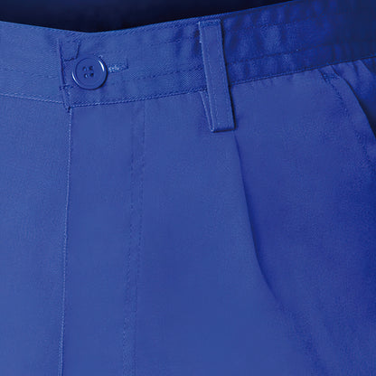 Calça de Trabalho Longa, Cor Azul, Multi-bolsos, Resistente, Tamanho 42