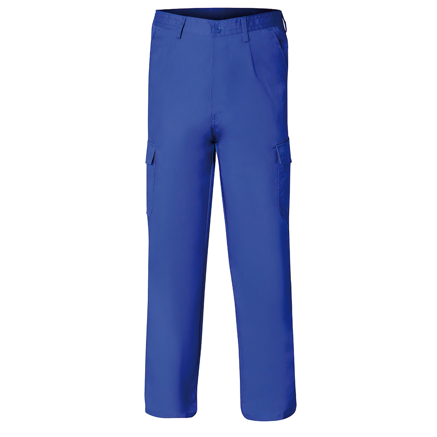 Calça de Trabalho Longa, Cor Azul, Multi-bolsos, Resistente, Tamanho 50