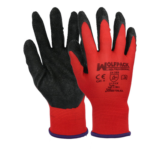 Luvas de látex/nylon Gripflex tamanho 7" (par)