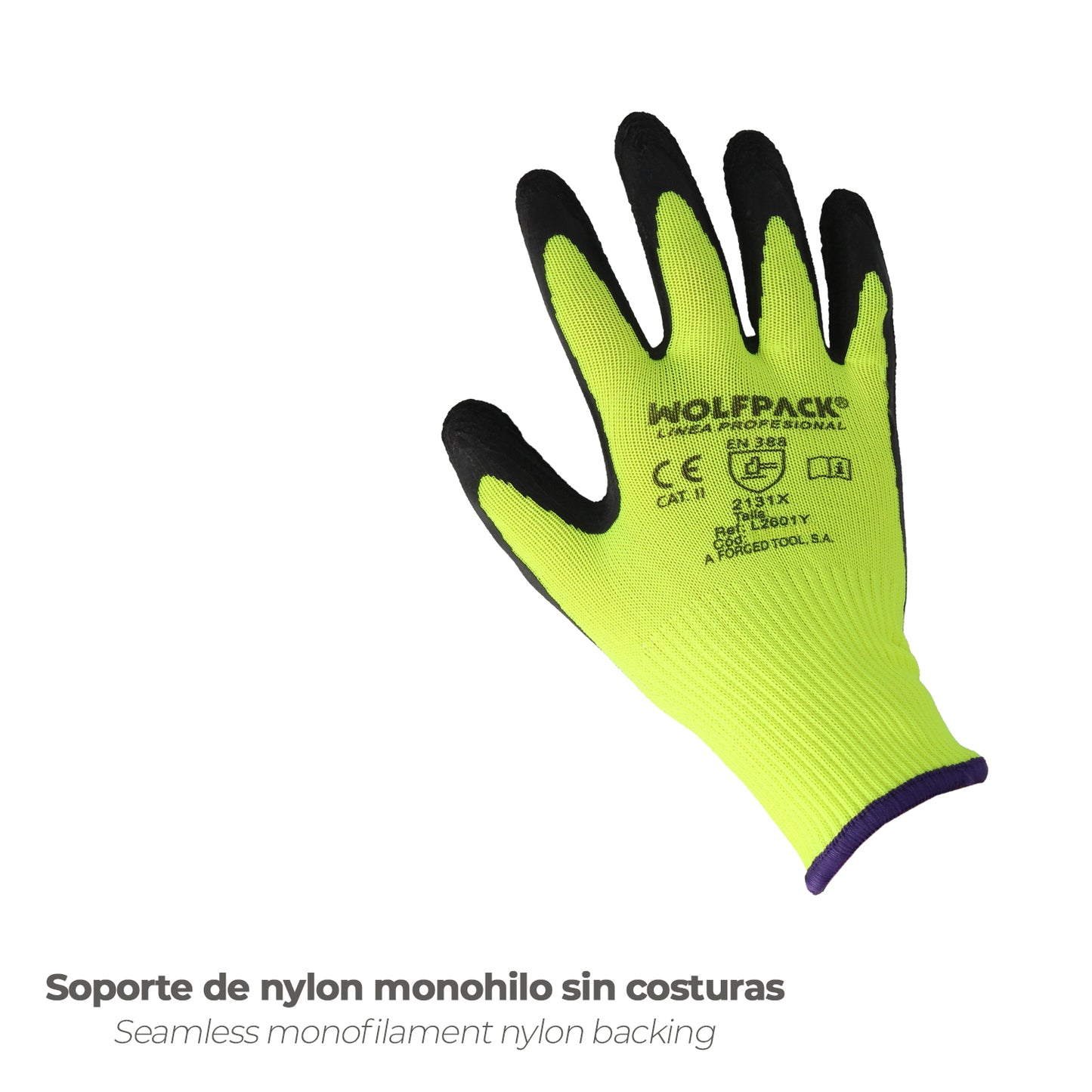 Luvas de espuma macia de látex tamanho 6"