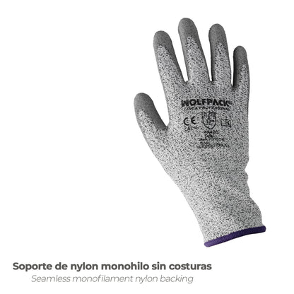 Guantes Anticorte Fibra De Vidrio Talla 9"