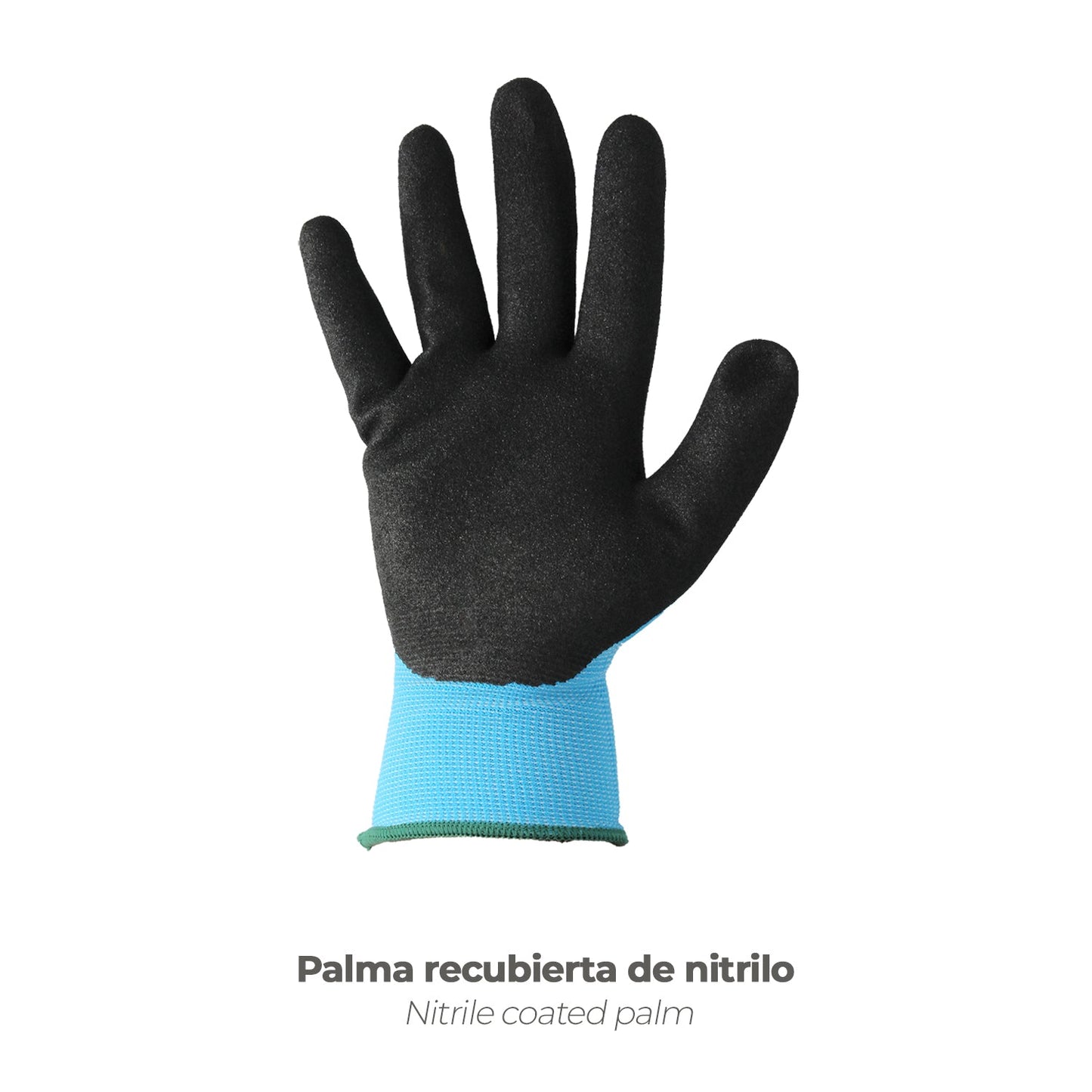Guantes Nitrilo Reforzado Impregnado Talla 6" (Par)