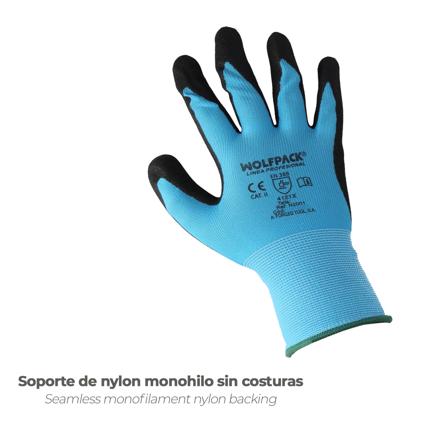 Guantes Nitrilo Reforzado Impregnado Talla 7"