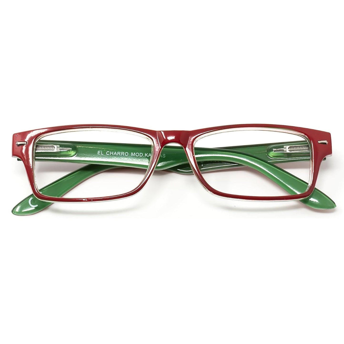 Gafas Lectura Kansas Rojo / Verde. Aumento +1,5 Gafas De Vista, Gafas De Aumento, Gafas Visión Borrosa