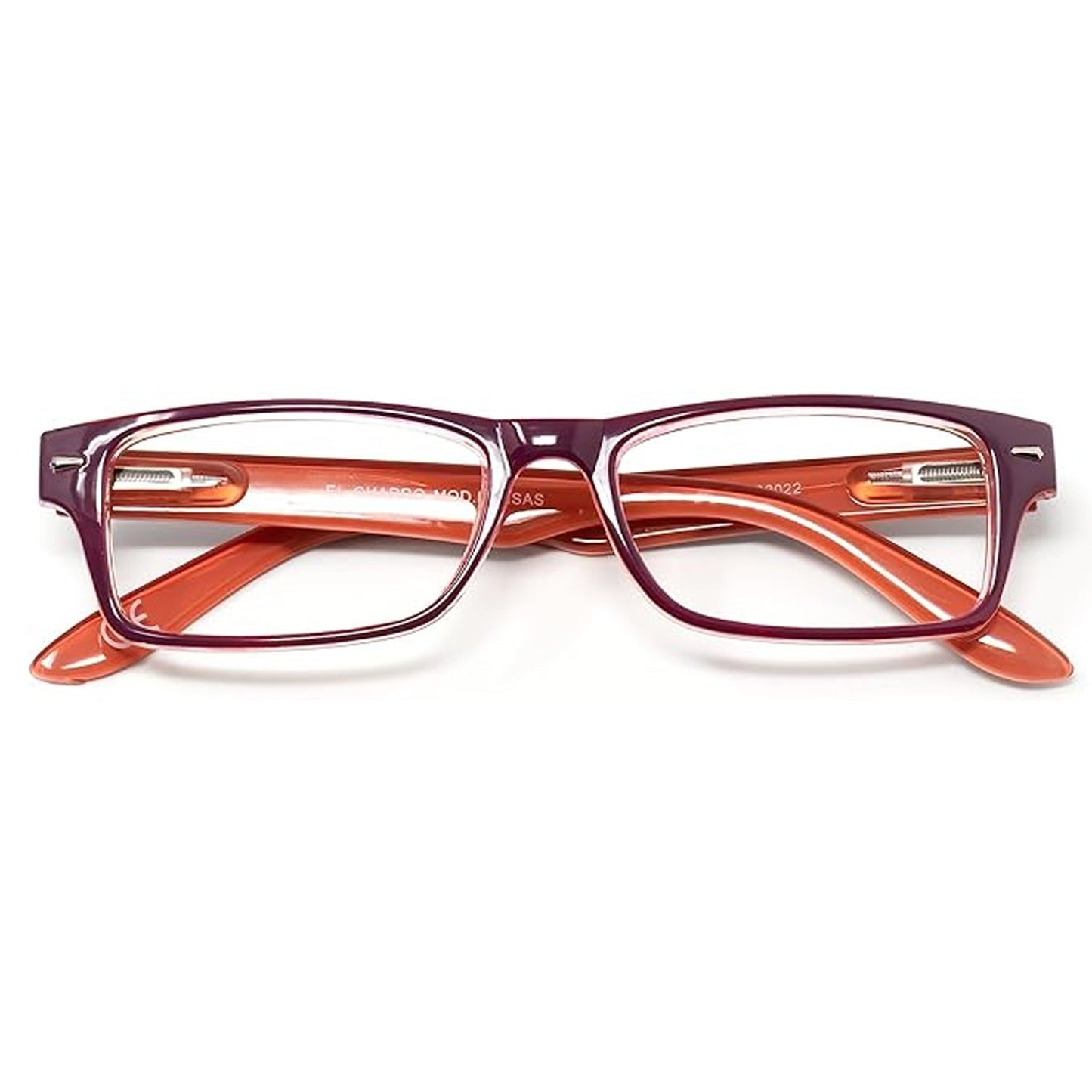 Gafas Lectura Kansas Morado / Naranja. Aumento +2,5 Gafas De Vista, Gafas De Aumento, Gafas Visión Borrosa