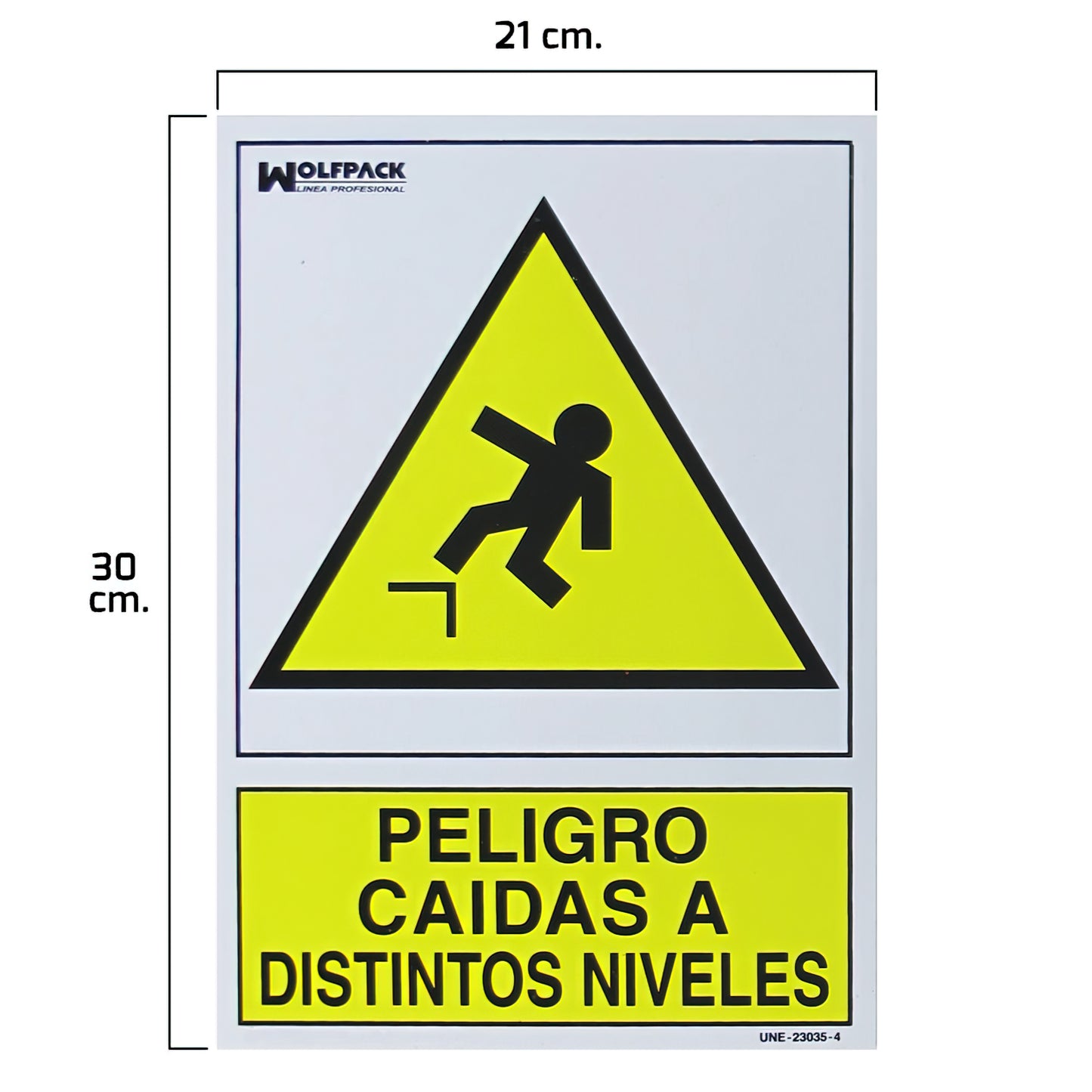 Pôster Perigo Cai em Diferentes Níveis 30x21