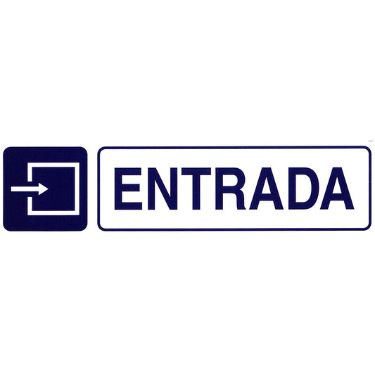 Etiqueta adesiva 250x63 mm. Entrada