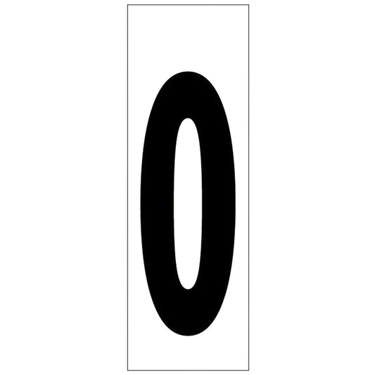 Adesivo Número 46x140 mm. nº 0