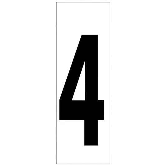 Adesivo Número 46x140 mm. nº 4