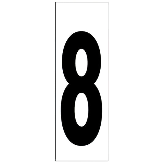 Adesivo Número 46x140 mm. nº 8