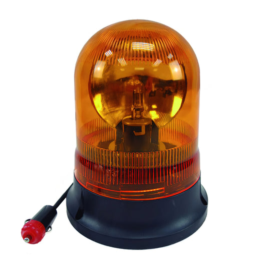 Sinalizador Rotativo Magnético / Aparafusável 18 cm. Âmbar