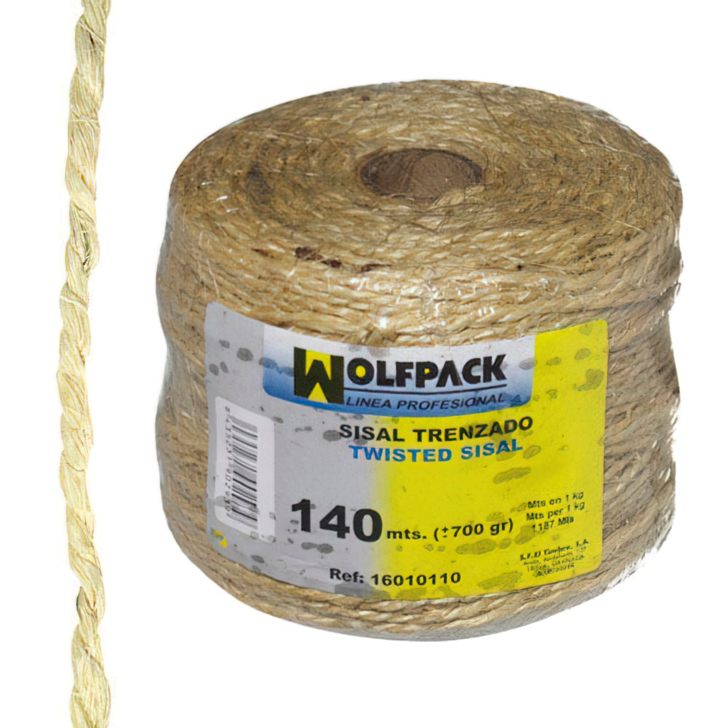 Corda Sisal Nº3 4-2 Cabos (bobina 700 gr./140 m.)