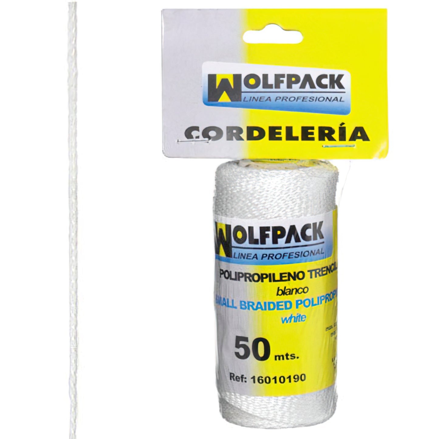 Cuerda Trencilla Polipropileno Blanco (Bobina  50 Metros)