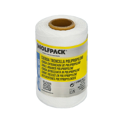 Corda Trançada de Polipropileno Branco (Bobina 100 Metros)