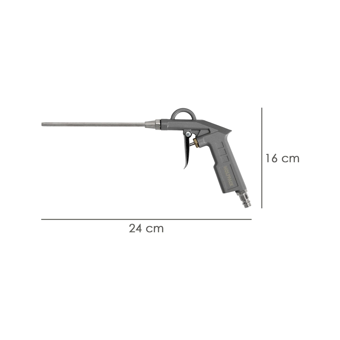 Pistola Soplado Con Canula Adaptador Rapido