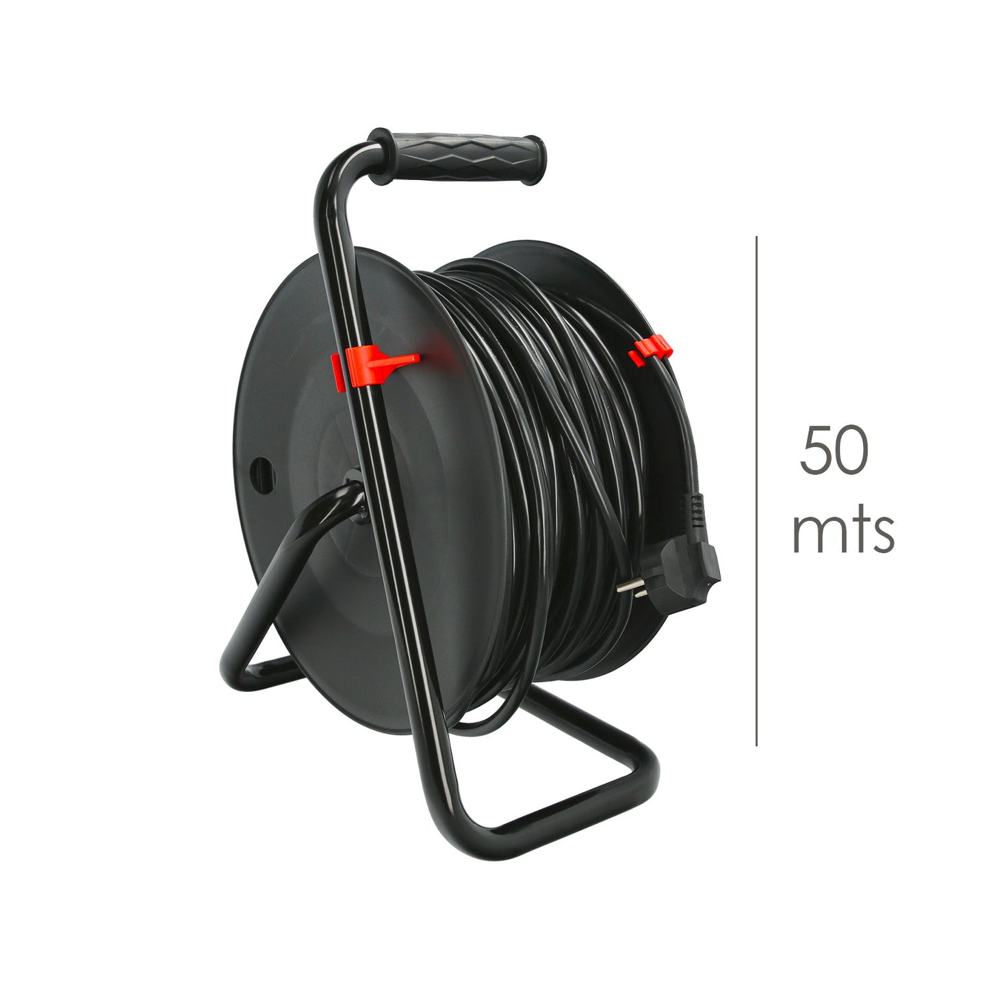 Industrial Extensível 4 Soquetes 50 Metros 3 x 1,5 mm. com proteção contra sobrecarga