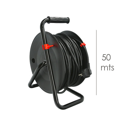 Industrial Extensível 4 Soquetes 50 Metros 3 x 1,5 mm. com proteção contra sobrecarga