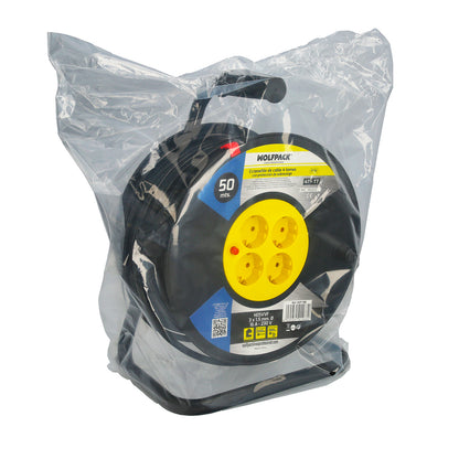 Industrial Extensível 4 Soquetes 50 Metros 3 x 1,5 mm. com proteção contra sobrecarga