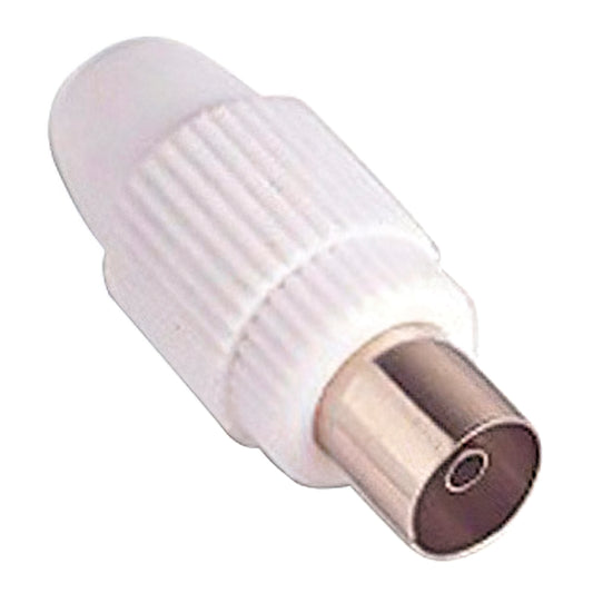 Conector de TV Fêmea Reto 9,5 mm.