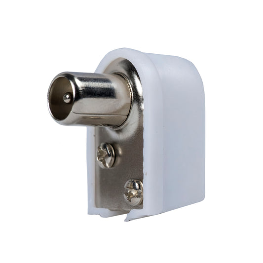 Conector Tv Macho Angulado 9,5mm.