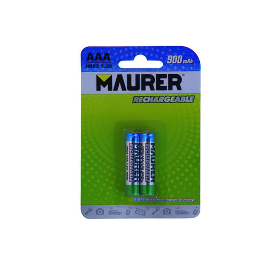 Pila Maurer Recargable HR-3 / AAA (Blister 2 Piezas)