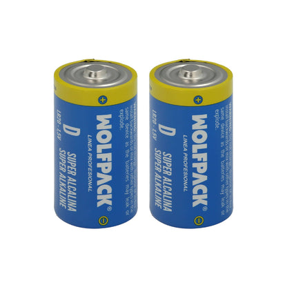 Pila Wolfpack Alcalina D - LR20 (Blister 2 Piezas)