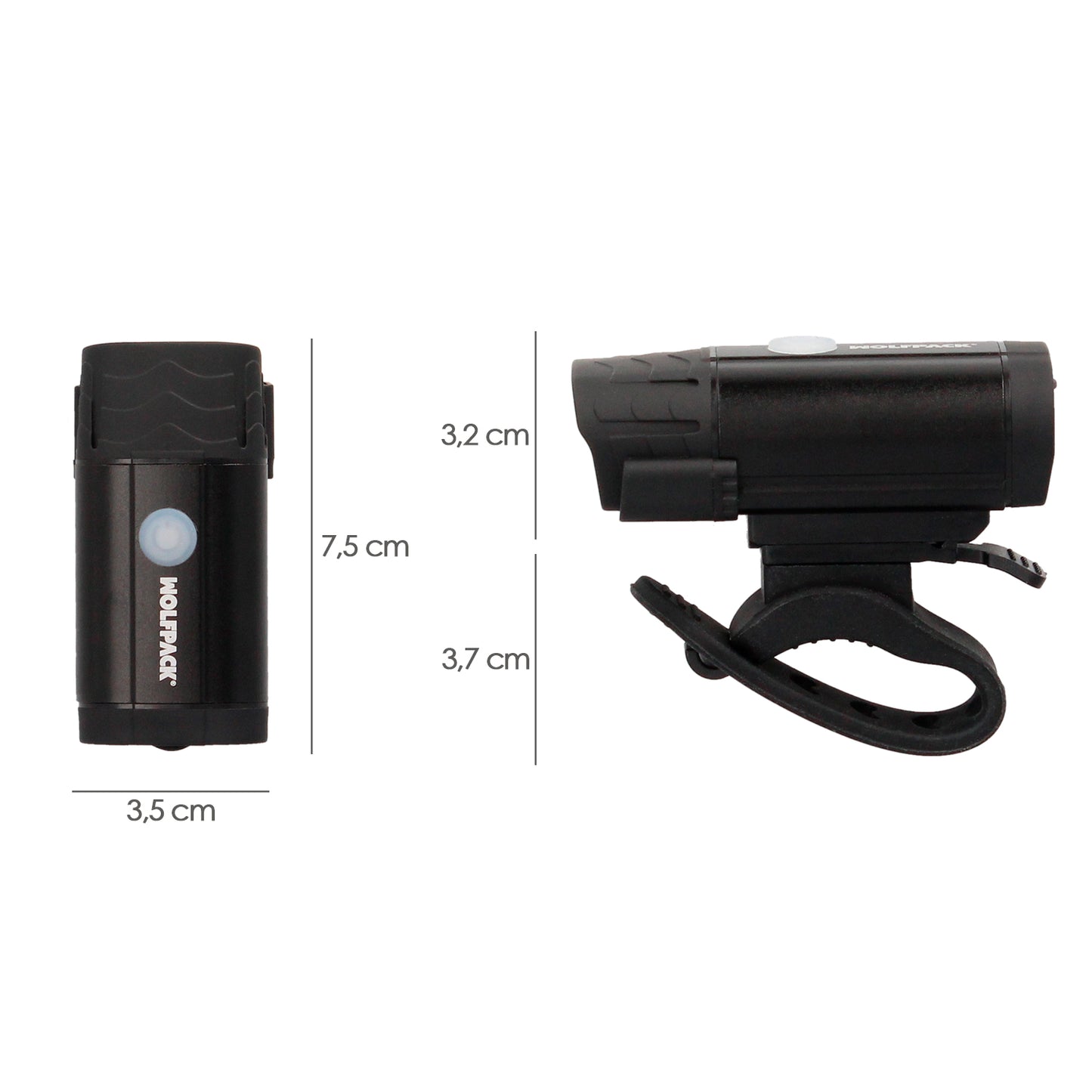 Luz Led Frontal para Bicicleta / Scooter 400 Lumens (5 Modos) Bateria Recarregável USB