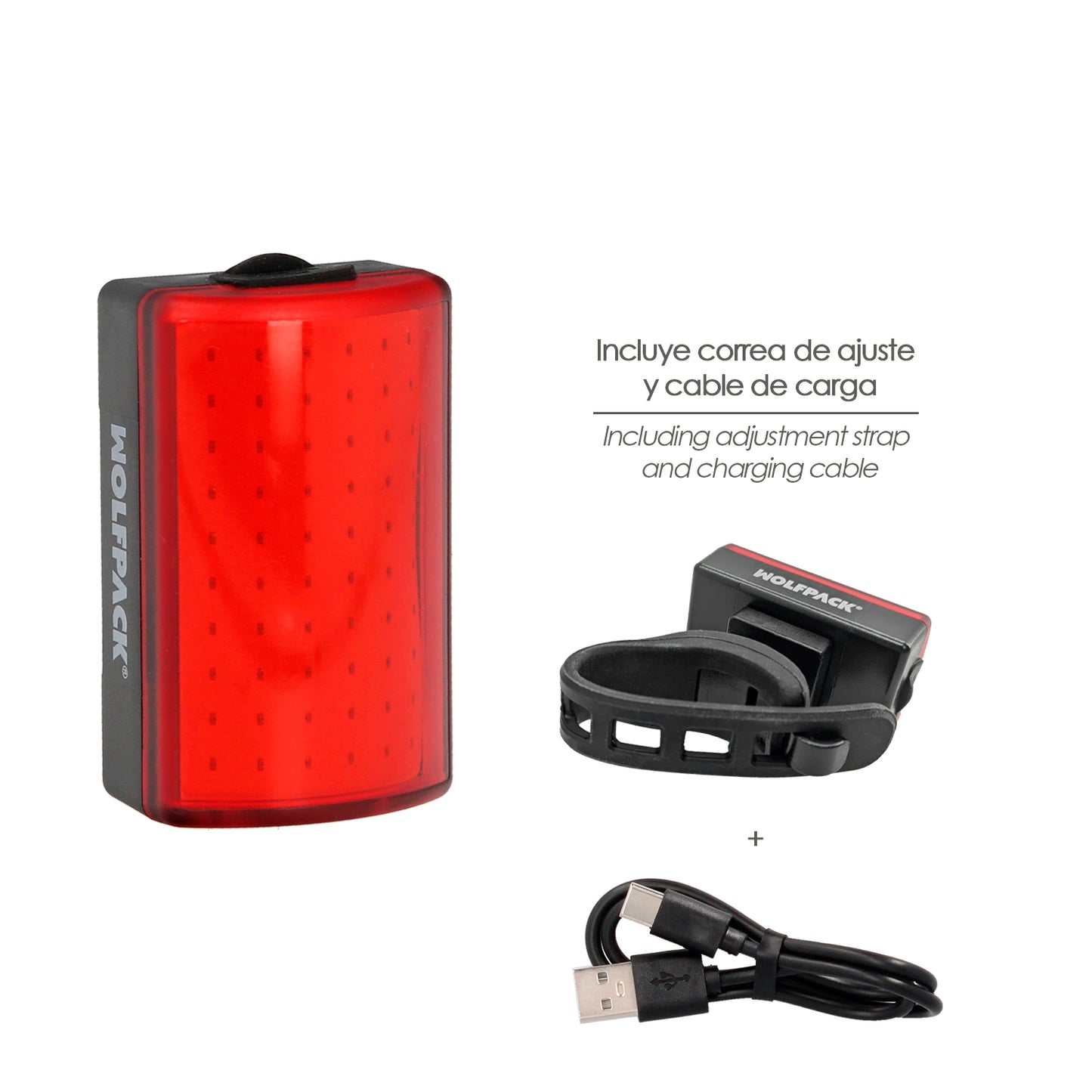 Luz Traseira Led para Bicicleta / Scooter 120 Lumens (8 Modos) Bateria Recarregável USB