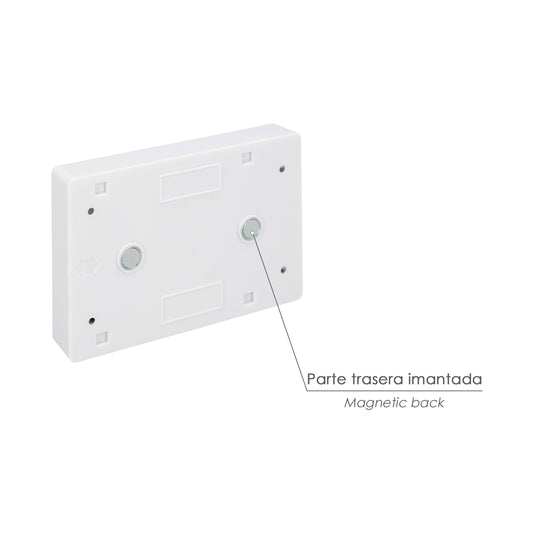 Linterna / Luces Led Para Pared / Armario A pilas (4 AAA) 250 Lumenes (Fijación Mediante Pegatina, Iman o Tornillos)