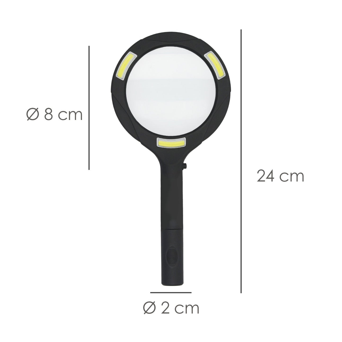 Lupa Con Led 2,5x Aumentos. Lupa De Mano, Ø11cm Lupa Para Leer, Lupa De Lectura, Lupa Con Luz