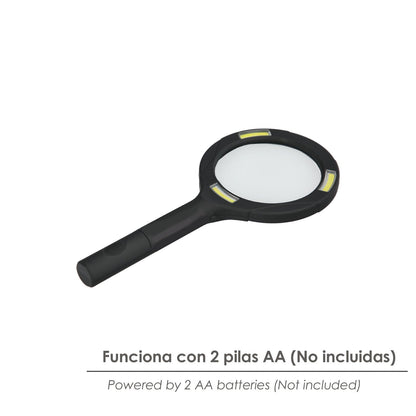 Lupa Con Led 2,5x Aumentos. Lupa De Mano, Ø11cm Lupa Para Leer, Lupa De Lectura, Lupa Con Luz