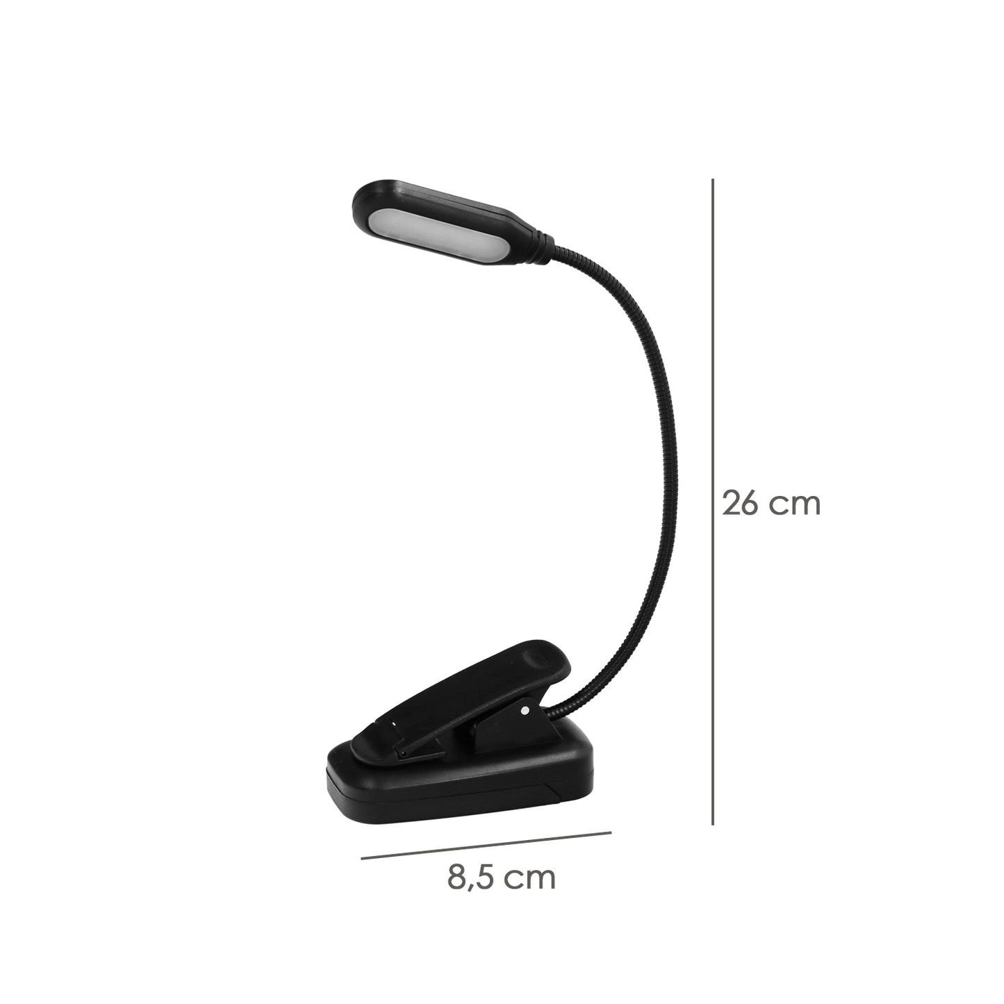 Linterna Led De Mesa, Lectura, Partituras Con Clip A Pilas