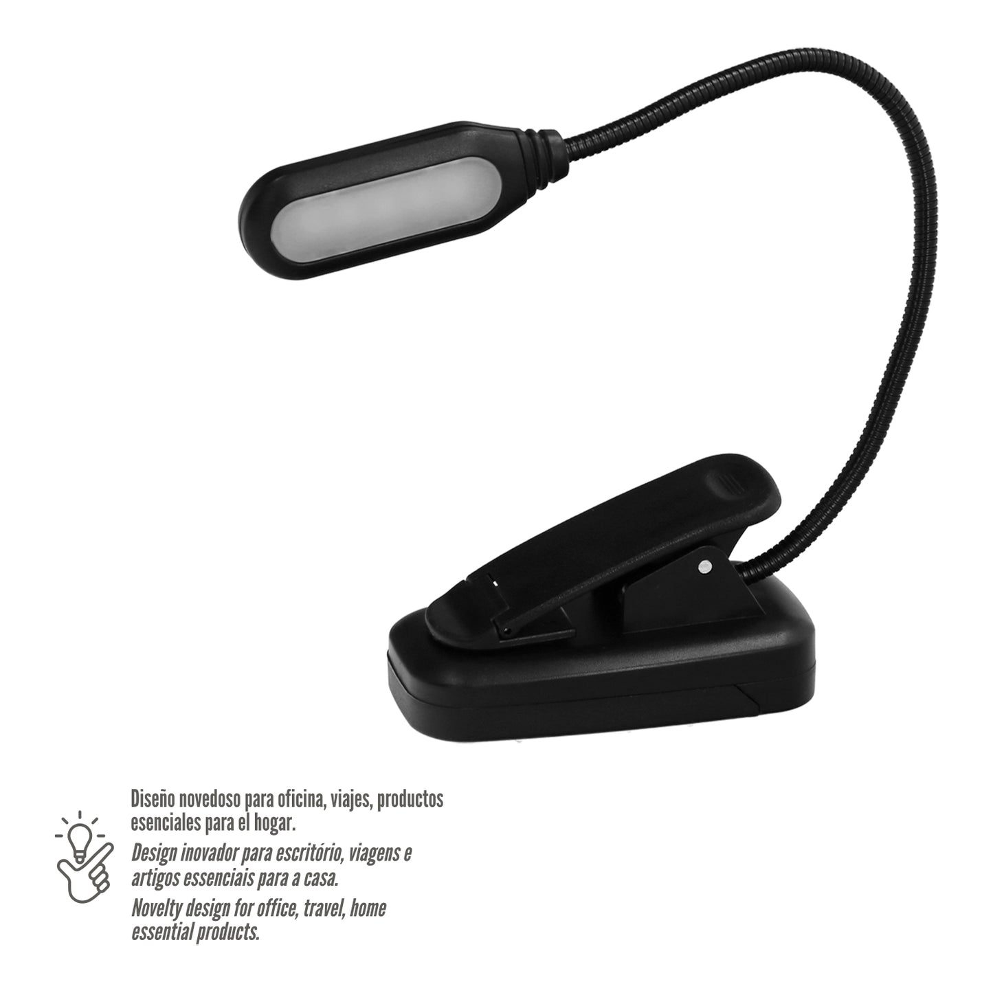 Linterna Led De Mesa, Lectura, Partituras Con Clip A Pilas