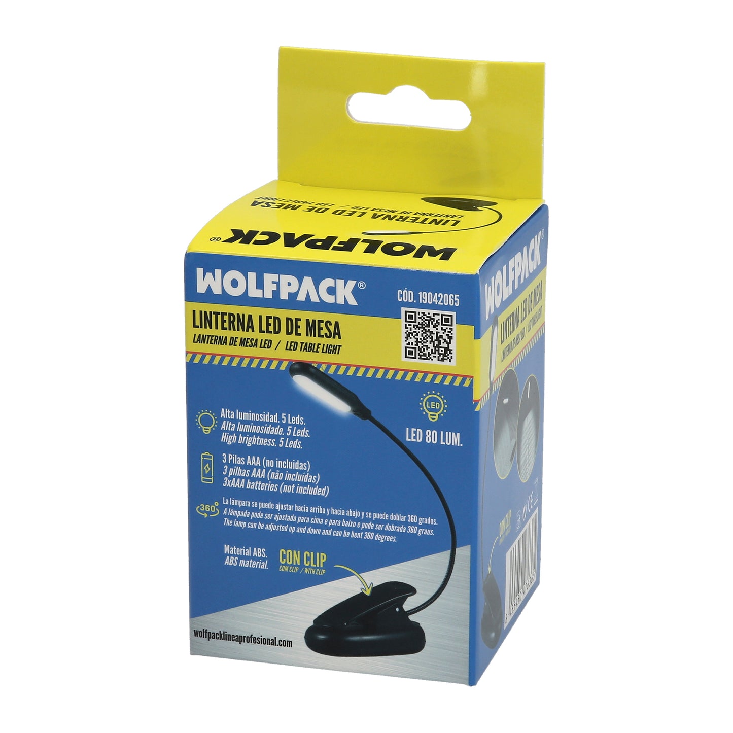 Linterna Led De Mesa, Lectura, Partituras Con Clip A Pilas