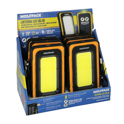 Linterna Led Solar Recargable 10 Watt 750 Lumenes