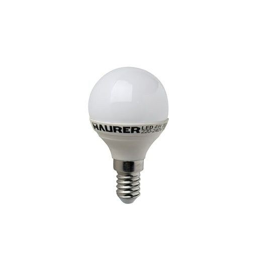 Lâmpada Led E14 Esférica. 4 W. - 25 W. 300 lumens. Luz quente. (3000°K).