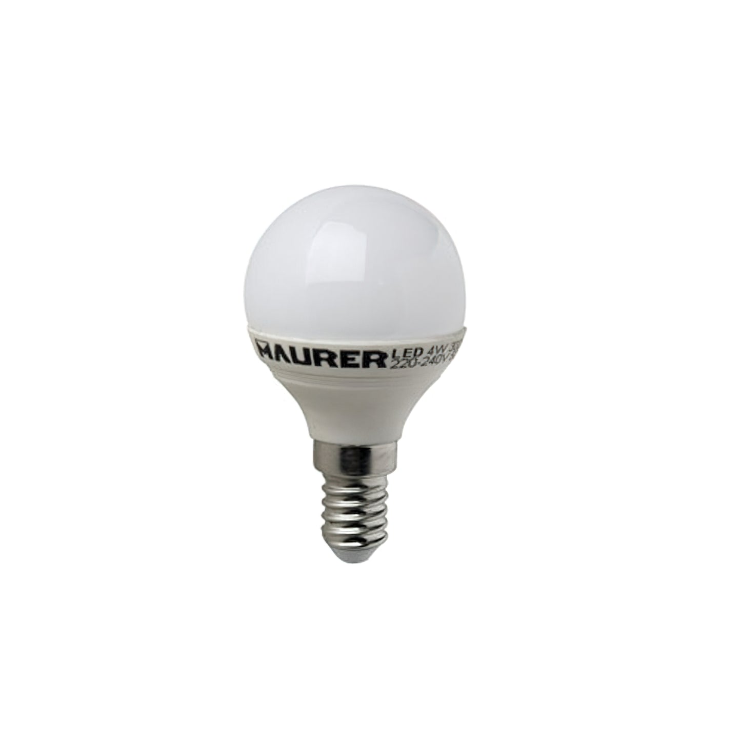 Bombilla Led Esferica E14. 4 W. - 25 W. 300 lúmenes. Luz calida. (3000°K).