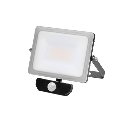 Holofote Led Plano 10 Watts. Luz branca 4000º K IP 65 800 lúmens com sensor de presença